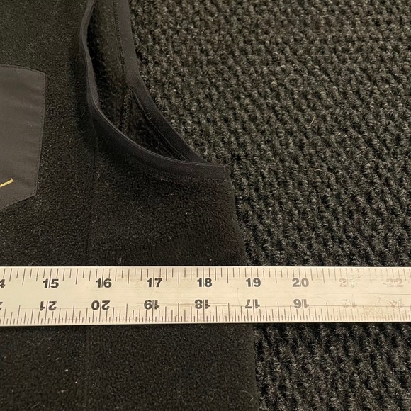 RALPH LAUREN ACTIVE Black‎ Fleece Vest Full Zip Mock Neck Women's Size M - Picture 7 of 8